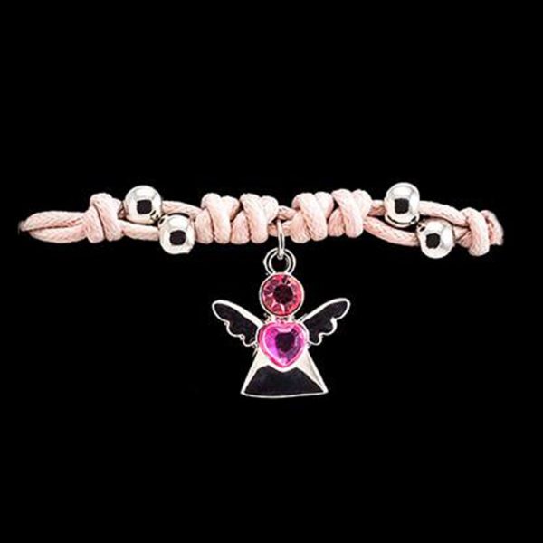 Pulsera de Cordón con Angelito Colgante - Imagen 5