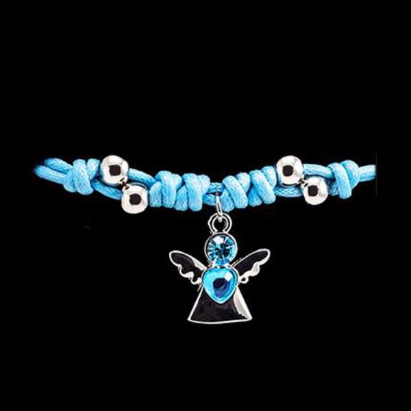 Pulsera de Cordón con Angelito Colgante - Imagen 4