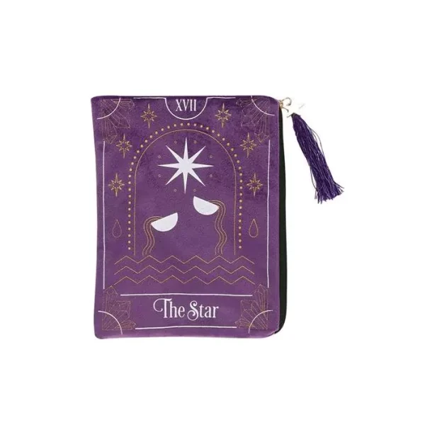 Bolsa de tarot con cremallera "Estrella"