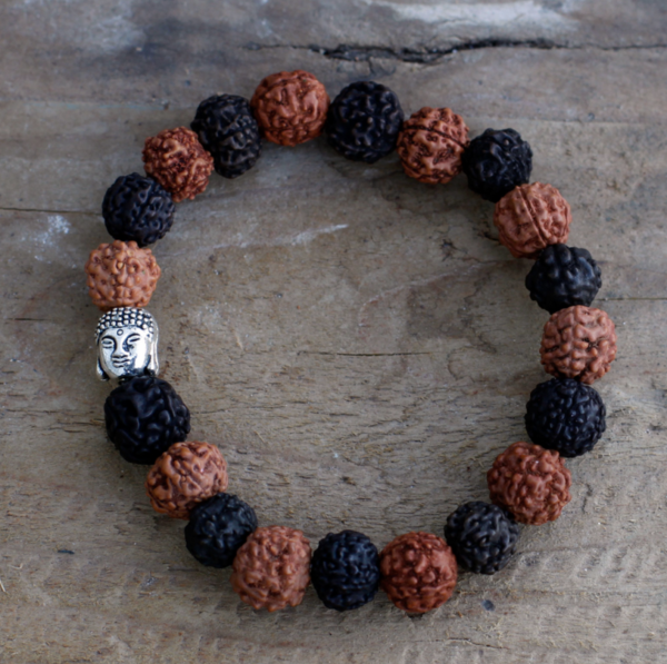 Brazalete Buda de Rudraksha - Imagen 4