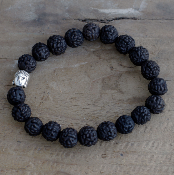 Brazalete Buda de Rudraksha