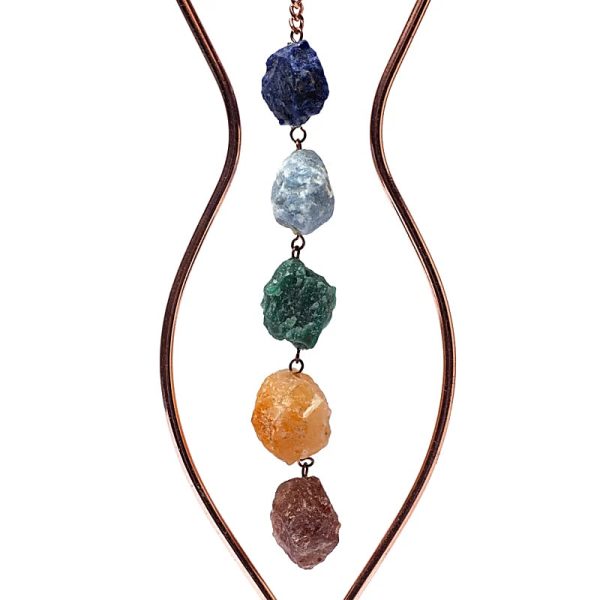 Colgante de ventana Diosa de la Luna y piedras chakra - Imagen 2