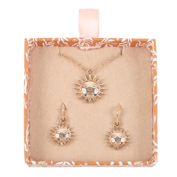 Conjunto de Pendientes y Collar «Sun» - Imagen 2