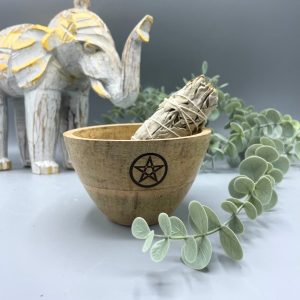 Cuenco de Madera para Ofrendas y Rituales
