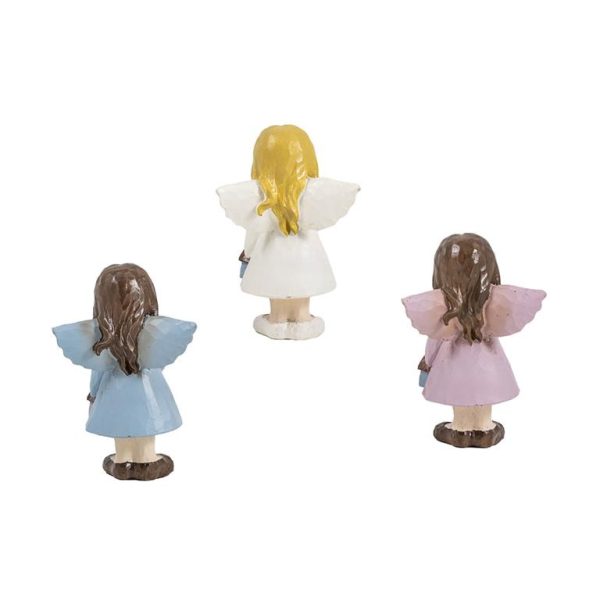 Figura Ángel con Pajarito y Casita - Imagen 2