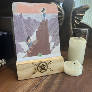 Reposa Oráculos y Cartas de Madera Natural - Triple Diosa -