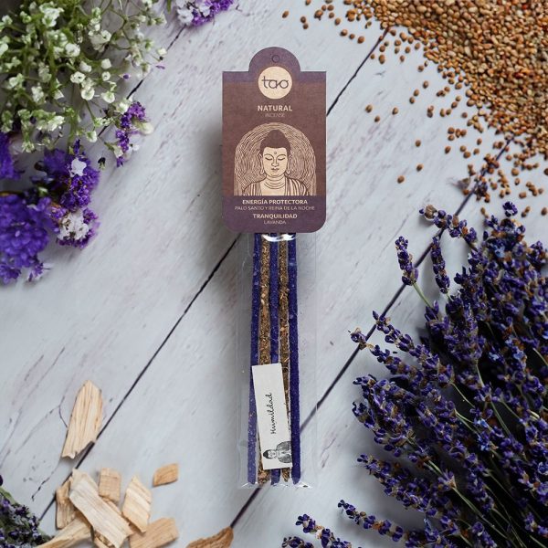 Incienso Línea Tao Lavanda - Palo Santo y Reina de la Noche 🌿🌸