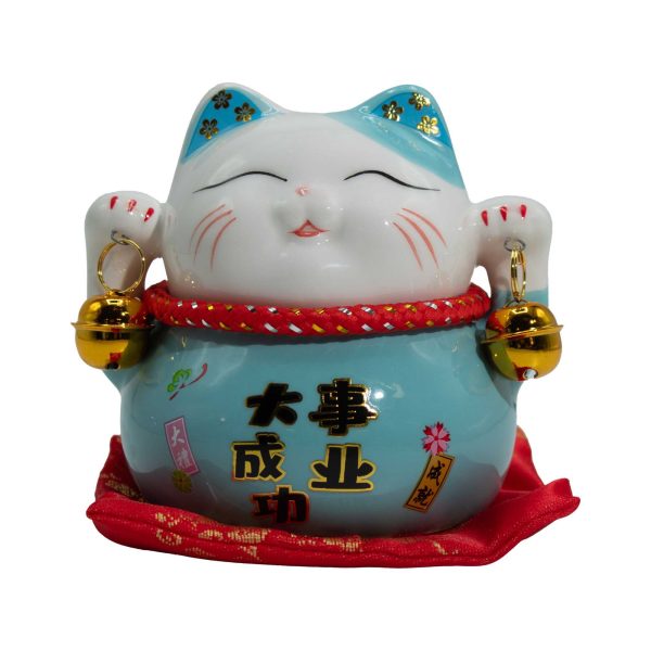 Maneki Neko Aul - Gato de la Suerte con Hucha y Cascabeles