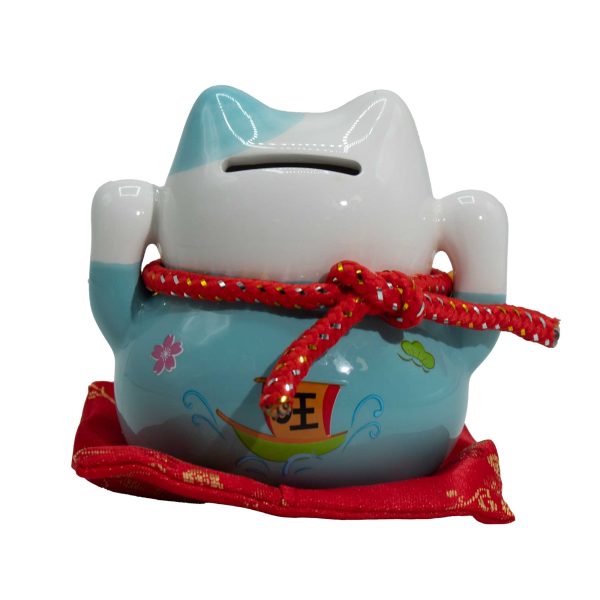 Maneki Neko Aul - Gato de la Suerte con Hucha y Cascabeles - Imagen 2