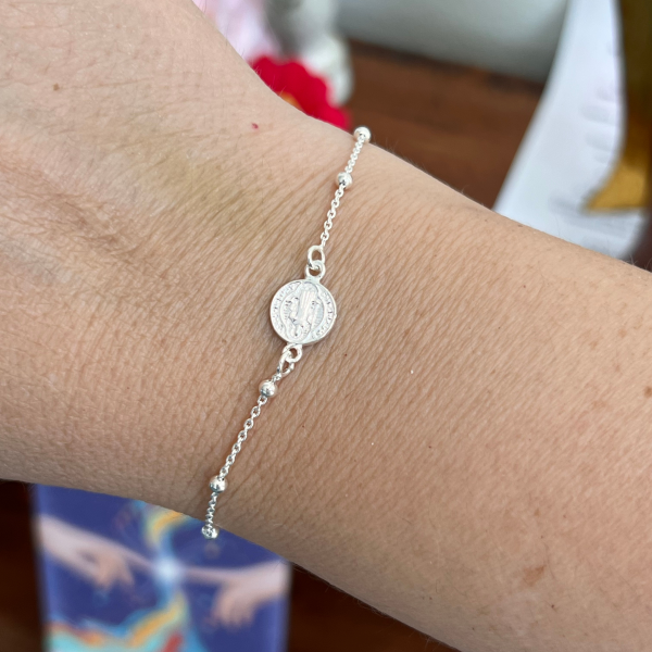 Pulsera de Plata San Benito - Imagen 3