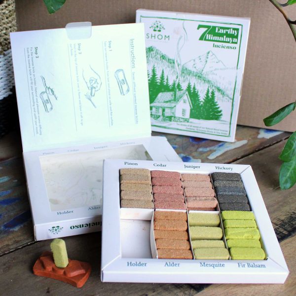 Pack de 15 Ladrillos de Incienso Natural y Quemadores - surtido