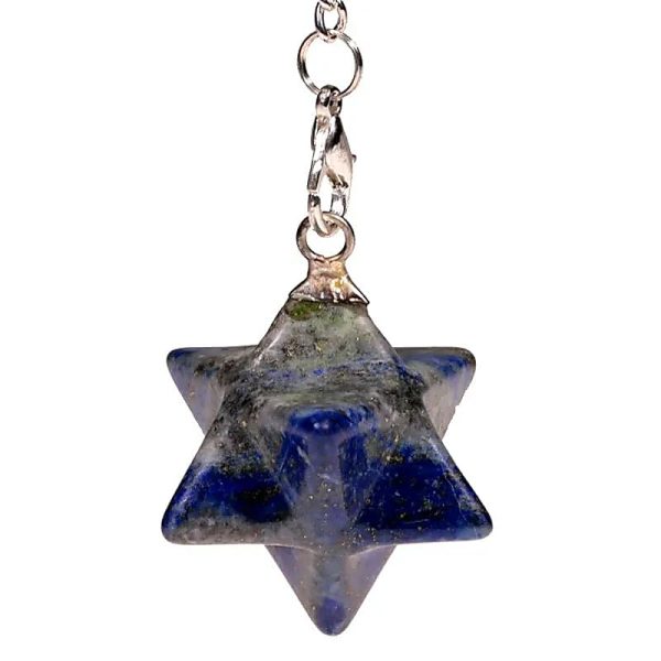 Péndulo de Lapislázuli Merkaba 8 punta