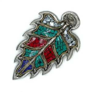 Porta Incienso Tibetano - Hoja de Buda