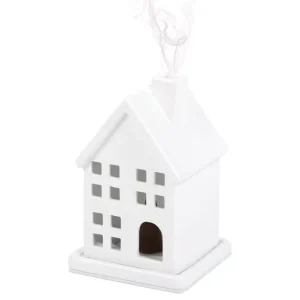 Porta Incienso para conos en Forma de Casa Blanca