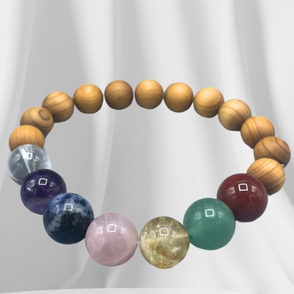 Pulsera de Cedro - 7 chakras - Imagen 3