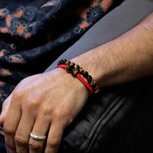 Pulseras de Doble Poder de Ojo de Tigre
