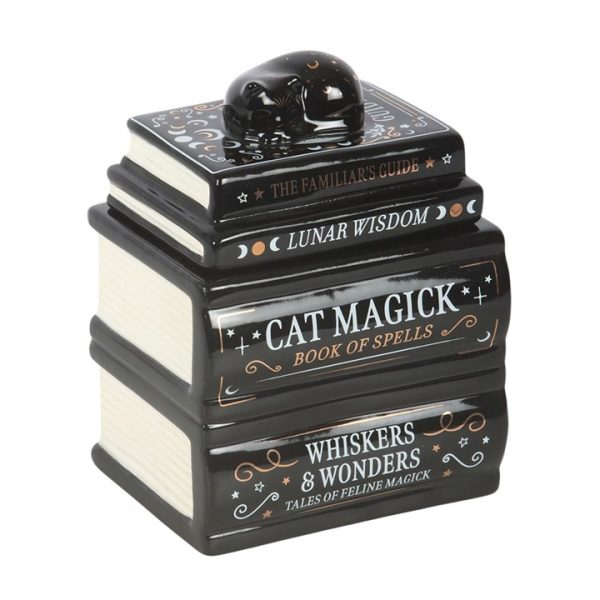 Quemador de Aceite «Black Cat Book Stack» - Imagen 4