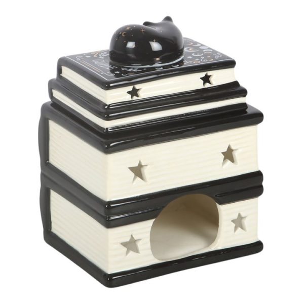 Quemador de Aceite «Black Cat Book Stack» - Imagen 2