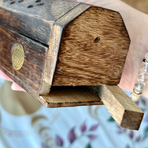 Caja Quemador de Incienso de Madera – 2 en 1 con Almacenamiento
