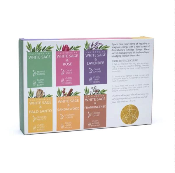 Set de 6 brumas de Salvia blanca Aromafume - Imagen 3