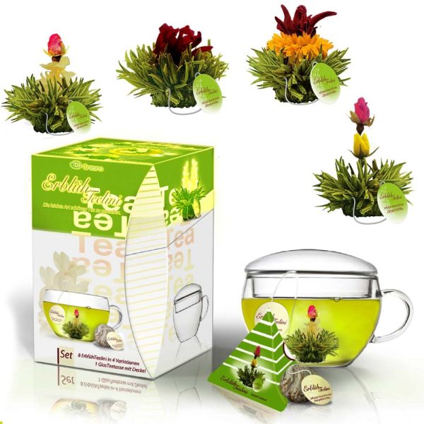 Set de regalo de flores de té