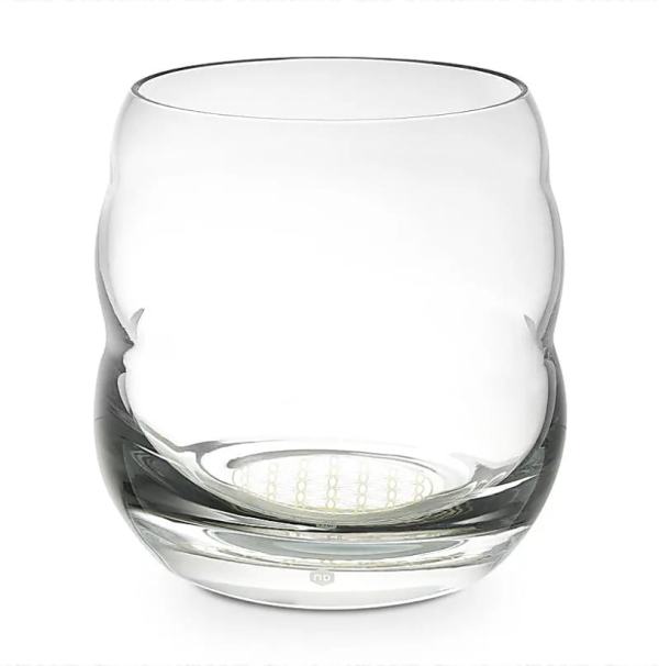 Vaso de vidrio soplado y Oro 24 kilates