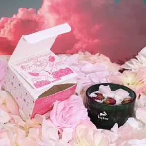 Vela Mágica con Flores y Gemas Hop Hare – Los Amantes