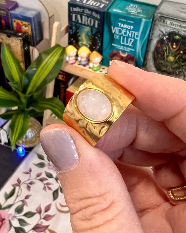 Anillo Ajustable de Piedra Natural - Imagen 3
