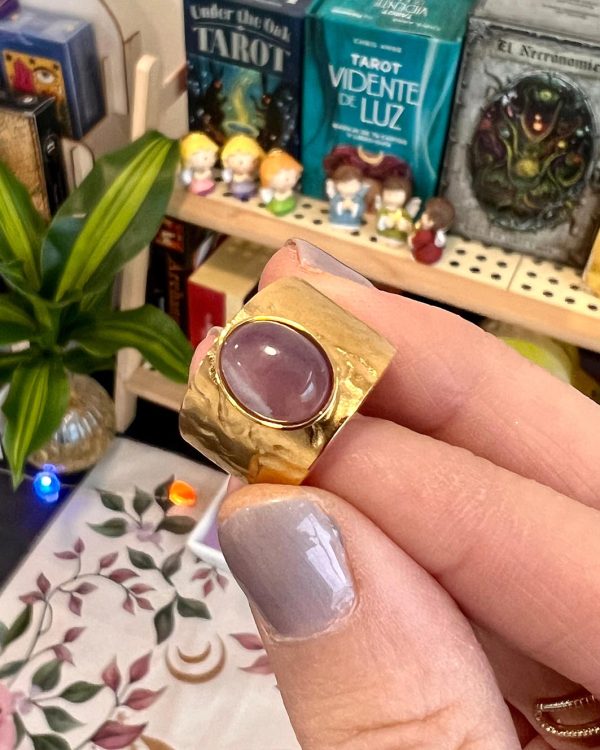 Anillo Ajustable de Piedra Natural - Imagen 4