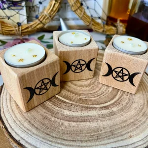 Candelabro de madera