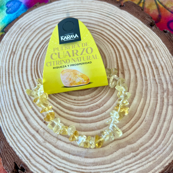 Pulsera chip de citrino