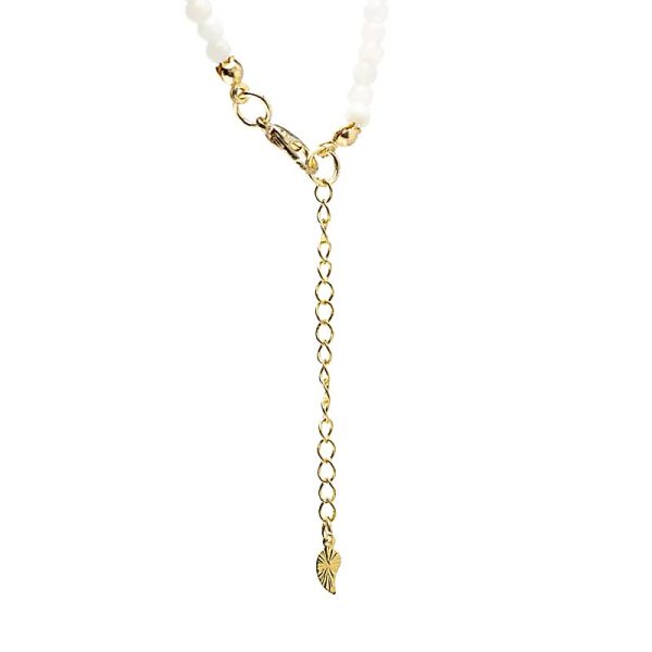 Collar ajustable Piedras de luna con colgante luna - Imagen 2