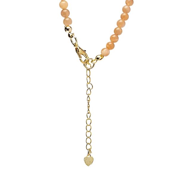 Collar ajustable Piedra solar con colgante sol - Imagen 2
