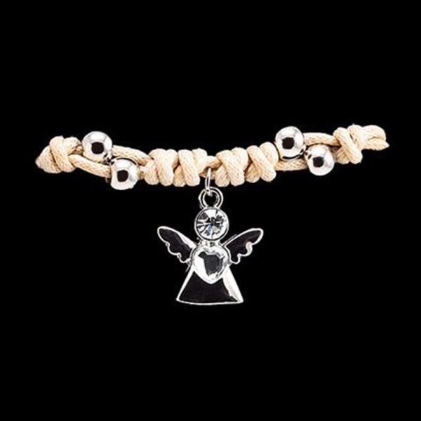 Pulsera de Cordón con Angelito Colgante - Imagen 3