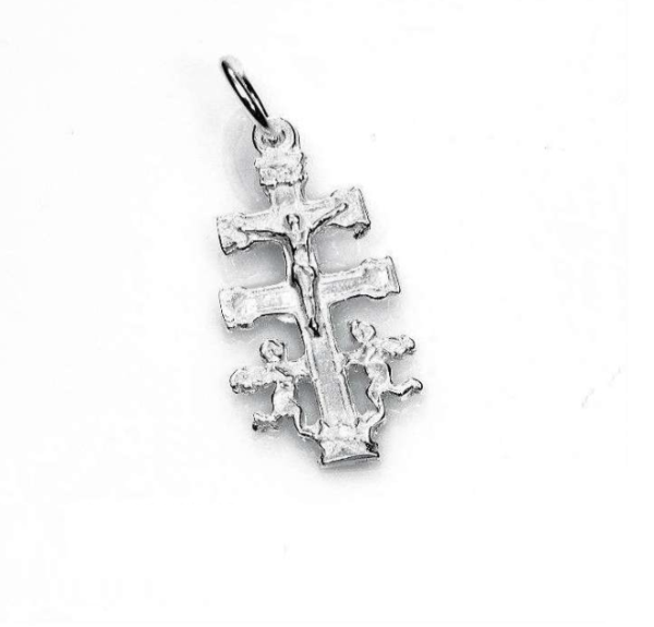 Cruz de Caravaca de Plata de Ley (2cm)
