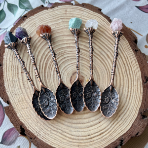 Cucharas con Piedras Semipreciosas