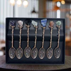 Set de 7 Cucharas con Piedras Semipreciosas - Imagen 7