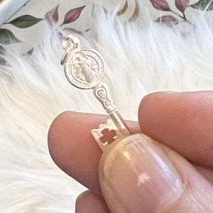 Colgante Plata de Ley - Llave Medalla Cruz de San Benito