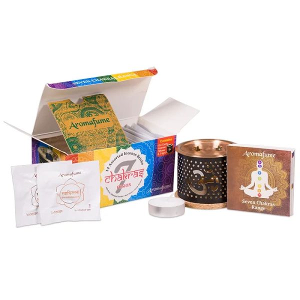 Set de Muestra Aromafume 7 Chakras – Difusor de Incienso y Ladrillos Aromáticos - Imagen 2