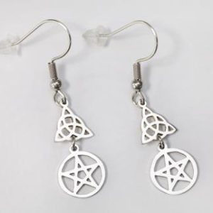 Pendientes Triqueta y pentagrama