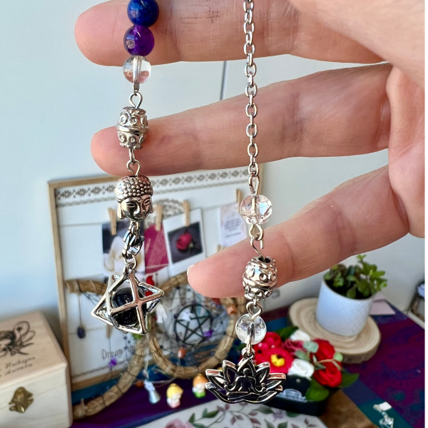 Péndulo Merkaba de los Siete Chakras con Onix - Imagen 2