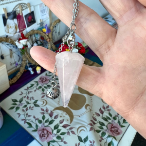 Péndulo Cuarzo Rosa