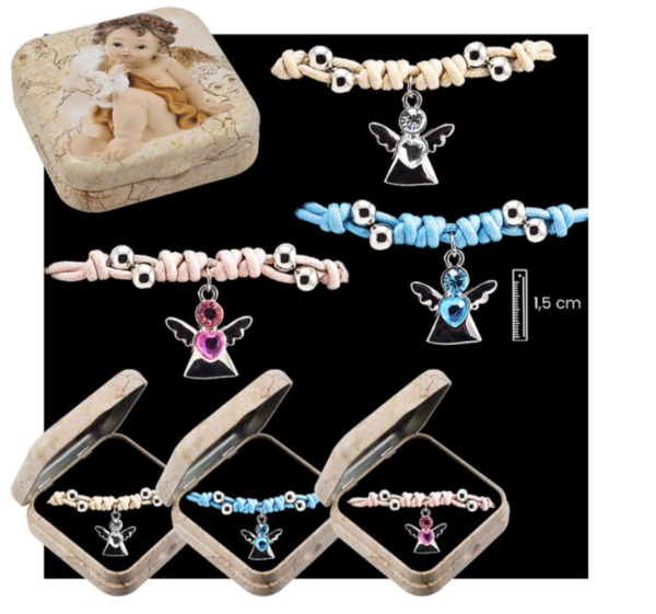Pulsera Ángel Colgante con Cristal - Imagen 2