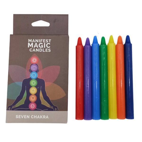 Caja de 7 Velas colores de los chakras - Imagen 2