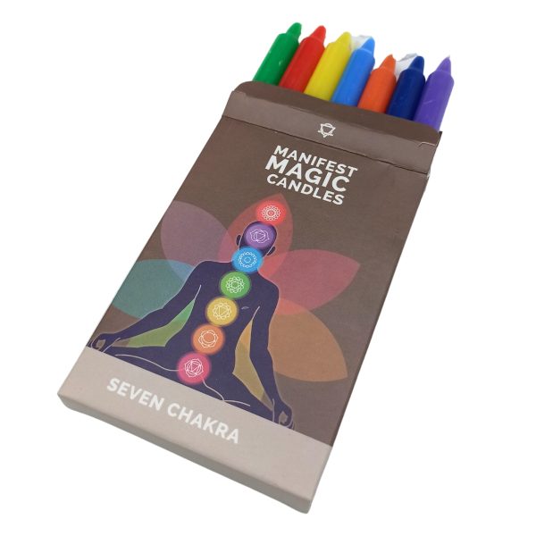 Caja de 7 Velas colores de los chakras - Imagen 3