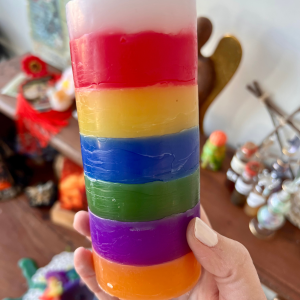 Velón de los 7 COLORES para Armonizar-Equilibrar tu Energía y tu Vida