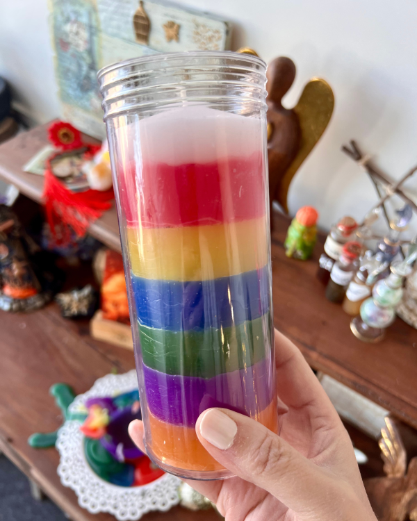 Velón de los 7 COLORES para Armonizar-Equilibrar tu Energía y tu Vida - Imagen 4